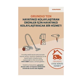 Grundig VCC 2170 890 W Hepa Filtreli 2.5 lt Kapasiteli Toz Torbasız Süpürge Lacivert