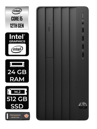 HP Pro Tower 290 G9 6D3A5EA Dahili Intel UHD Graphics Intel Core i5 12500 24 GB Ram 512 GB SSD Tower FreeDos Masaüstü Bilgisayar + PER4 BELLEK