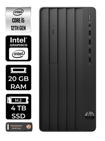 HP Pro Tower 290 G9 6D3A5EA Dahili Intel UHD Graphics Intel Core i5 12500 20 GB Ram 4 TB SSD Tower Windows 11 Pro Masaüstü Bilgisayar + PER4 BELLEK