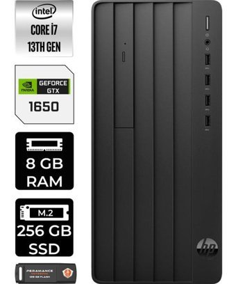 HP Pro Tower 290 G9 8T2X2ESP401 Harici GeForce GTX 1650 Intel Core i7 13700 8 GB Ram 256 GB SSD Tower Windows 11 Pro Masaüstü Bilgisayar + PER4 BELLEK