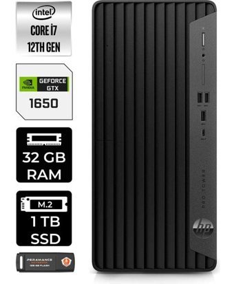 HP Pro Tower 400 G9 6U3M9EAP328 Harici GeForce GTX 1650 Intel Core i7 12700 32 GB Ram 1 TB SSD Tower FreeDos Masaüstü Bilgisayar + PER4 BELLEK