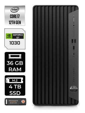 HP Pro Tower 400 G9 6U3M9EA Harici GeForce RTX 3060 Ti Intel Core i7 12700 36 GB Ram 4 TB SSD Tower Windows 11 Home Masaüstü Bilgisayar + PER4 BELLEK