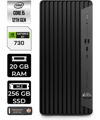 HP Pro Tower 400 G9 6U3M8EAP316 Harici GeForce GT 730 4 GB Intel Core i5 12400 20 GB Ram 256 GB SSD Tower FreeDos Masaüstü Bilgisayar + PER4 BELLEK