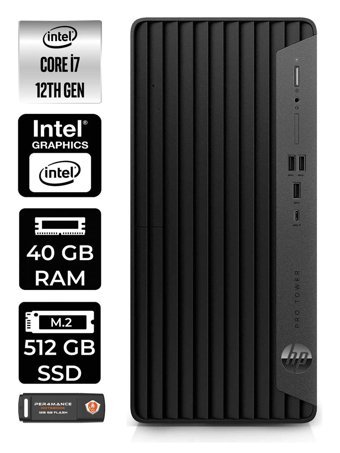 HP Pro Tower 400 G9 6U3M9EA Dahili Intel UHD Graphics Intel Core i7 12700 40 GB Ram 512 GB SSD Tower Windows 11 Home Masaüstü Bilgisayar + PER4 BELLEK