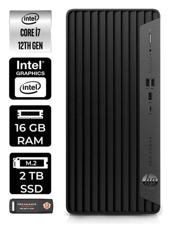 HP Pro Tower 400 G9 6U3M9EA Dahili Intel UHD Graphics Intel Core i7 12700 16 GB Ram 2 TB SSD Tower Windows 11 Pro Masaüstü Bilgisayar + PER4 BELLEK