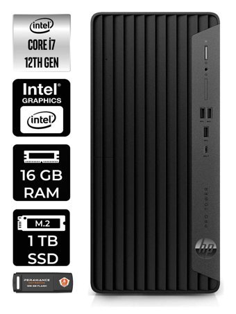 HP Pro Tower 400 G9 6U3M9EA Dahili Intel UHD Graphics Intel Core i7 12700 16 GB Ram 1 TB SSD Tower Windows 11 Pro Masaüstü Bilgisayar + PER4 BELLEK