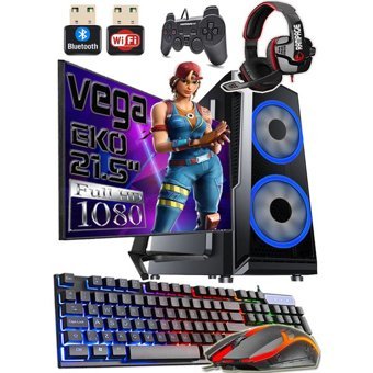 Warbox VEGA EKO Harici Radeon R7 240 Intel Core i3 4160 8 GB Ram 240 GB SSD Tower FreeDos 21.5 inç Monitörlü Masaüstü Bilgisayar