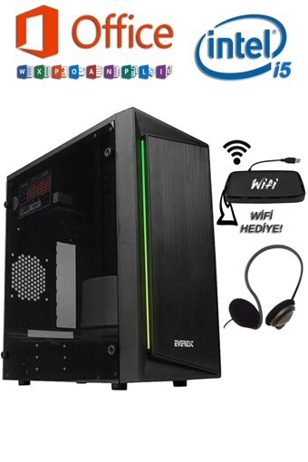 Gamepage BLAZON PK220 Dahili Intel HD Graphics Intel Core i5 650 8 GB Ram 500 GB HDD SSD Tower FreeDos Masaüstü Bilgisayar