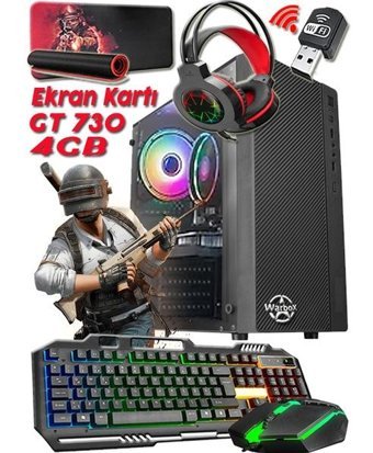 Warbox PUBG MAX Harici GeForce GT 730 Intel Core i5 2400 8 GB Ram 250 GB HDD + 128 GB SSD Tower FreeDos Masaüstü Bilgisayar