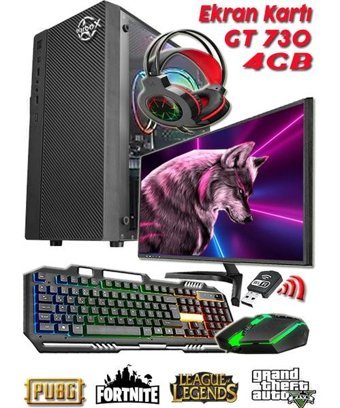 Warbox WOLF EKO Harici GeForce GT 730 Intel Core i5 2400M 8 GB Ram 128 GB SSD Tower FreeDos 19.5 inç Monitörlü Masaüstü Bilgisayar