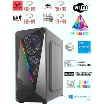 Ramtech PRİZMA X20 Harici Radeon RX 580 Intel Core i5 6500 16 GB Ram 1 TB SSD Tower FreeDos Masaüstü Bilgisayar