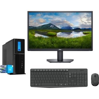 Zetta Flex Pro 430X ZET430X9565004 Harici GeForce RTX 3060 Ti Intel Core i3 14100 8 GB Ram DDR5 2 TB SSD Slim Tower FreeDos 23.8 inç Monitörlü Masaüstü Bilgisayar