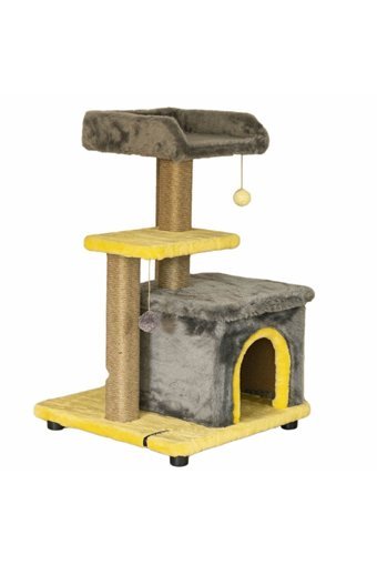 Woodsman Exclusive Cat Furnitures Furnitures Jomon Sugi Dikdörtgen İç Mekan Kedi Evi Çok Renkli