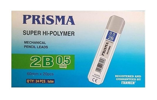 Prisma Color Süper Hi-Polimer 2B 0.5 mm 24'lü Kalem Ucu