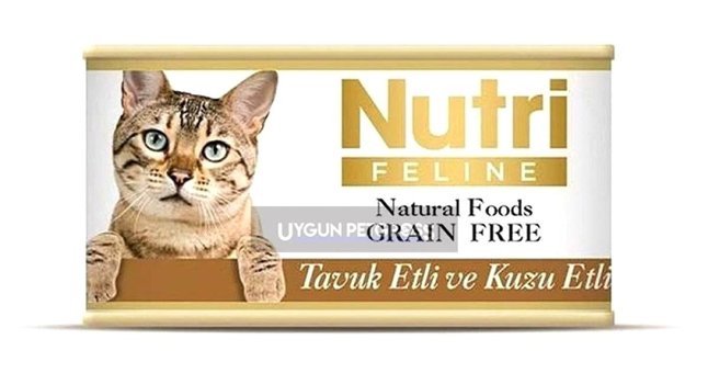 Nutri Feline Kuzu-Tavuk Kıyılmış Yaş Kedi Maması 85 gr