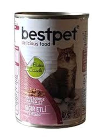 Bestpet Sığır Eti Jöleli Yaş Kedi Maması 400 gr