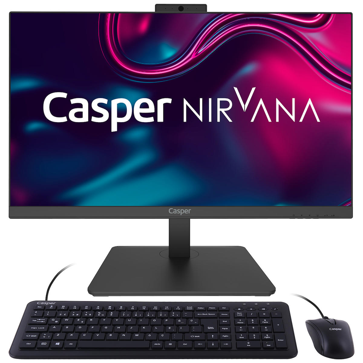 Casper Nirvana A60.1235-8V05T Dahili Iris Xe Graphics Intel Core i5 1235U 8 GB Ram 500 GB SSD 23.8 inç Full HD Freedos All In One Bilgisayar