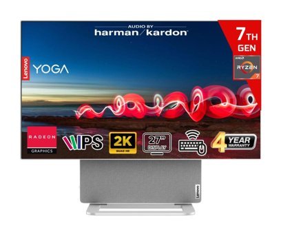 Lenovo Yoga F0HK0024TR Dahili Radeon 780M AMD Ryzen 7 7840HS 16 GB Ram 512 GB SSD 27 inç QHD Freedos + Klavye + Mouse All In One Bilgisayar