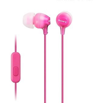 Sony Mdr-Ex15Ap Silikonlu Mikrofonlu 3.5 Mm Jak Kablolu Kulaklık Pembe