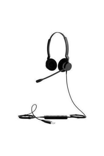 Jabra Bız 2300 Duo Mikrofonlu 3.5 Mm Jak Kablolu Kulaklık Siyah