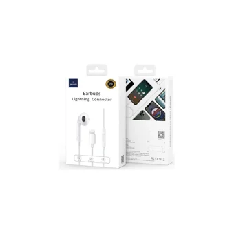 Wiwu Earbuds 303 Mfı Mikrofonlu Lightning Kablolu Kulaklık Beyaz