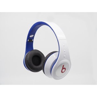 Beats Silikonlu 3.5 Mm Jak Kablolu Kulaklık Beyaz Mavi