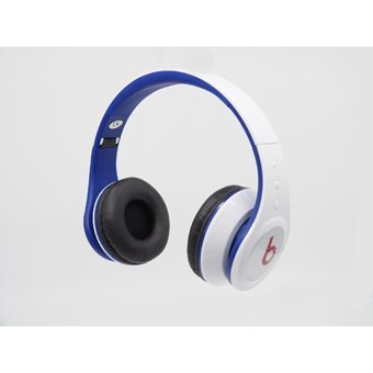 Beats Silikonlu 3.5 Mm Jak Kablolu Kulaklık Beyaz Mavi