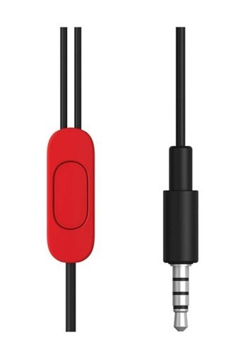 Motorola Earbuds Silikonlu Mikrofonlu 3.5 Mm Jak Kablolu Kulaklık Kırmızı