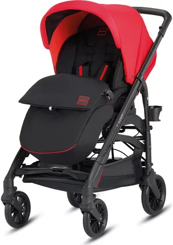 Inglesina Trilogy Colors Çift Yönlü Katlanabilir Tek Elle Kapanan 360 Derece Dönen Tam Yatar Travel Sistem Bebek Arabası Kırmızı