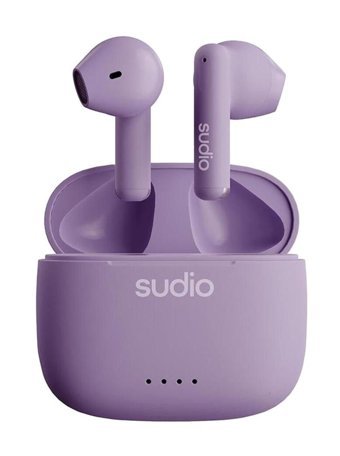 Sudio A1 Android & iOS Uyumlu Su Geçirmez Tek Mikrofonlu 5.2 Silikonsuz Kablosuz Kulak İçi Bluetooth Kulaklık Mor