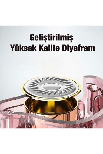 Coofbe Silikonlu Mikrofonlu Örgülü 3.5 Mm Jak Kablolu Kulaklık Kırmızı