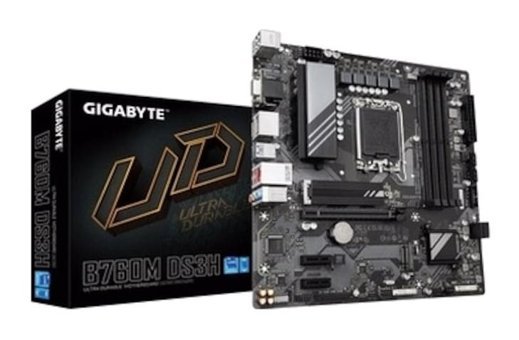 Gigabyte B760M LGA 1700 Soket DDR5 7600 Mhz PCIe 4.0 Overclock Micro ATX Masaüstü Bilgisayar Intel Uyumlu Anakart