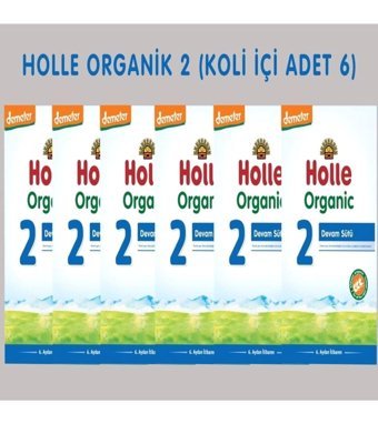 Holle İnek Sütlü Tahılsız Glutensiz Organik Probiyotikli 2 Numara Devam Sütü 6x600 gr