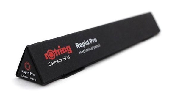 Rotring Rapid Pro Silgili Krom Metalik Siyah 0.2 mm Versatil Kalem