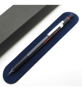 Rotring 300 Silgili Krom Metalik Siyah 0.5 mm Versatil Kalem