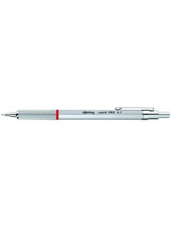 Rotring Rapid Pro Silgili Metal Metalik Gümüş 0.7 mm Versatil Kalem