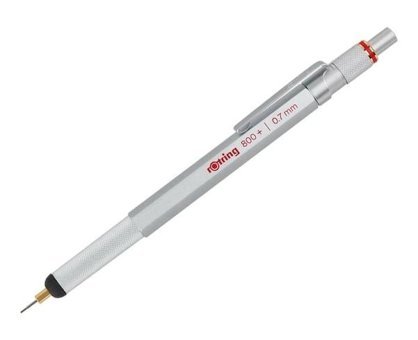 Rotring 800 Plus Silgili Krom Metalik Krom 0.7 mm Versatil Kalem