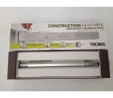 Troika Construction Plastik Metalik Beyaz 0.7 mm Versatil Kalem