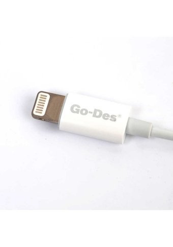 Go-Des Gd-Ep107 Mikrofonlu Lightning Kablolu Kulaklık Beyaz