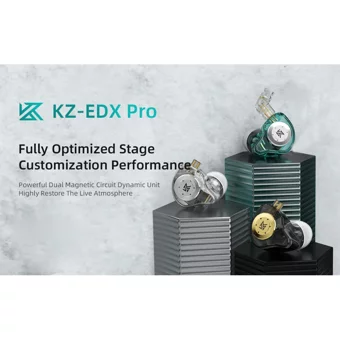 Kz Edx Silikonlu Mikrofonlu Örgülü 3.5 Mm Jak Kablolu Kulaklık Yeşil