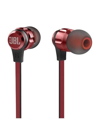 Jbl T180A Silikonlu Mikrofonlu 3.5 Mm Jak Kablolu Kulaklık Kırmızı