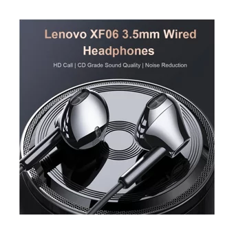 Lenovo Xf06 Mikrofonlu 3.5 Mm Jak Kablolu Kulaklık Siyah