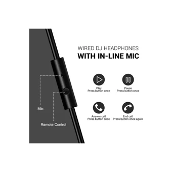 Oneodio Pro-10 Mikrofonlu 3.5 Mm Jak Kablolu Kulaklık Siyah