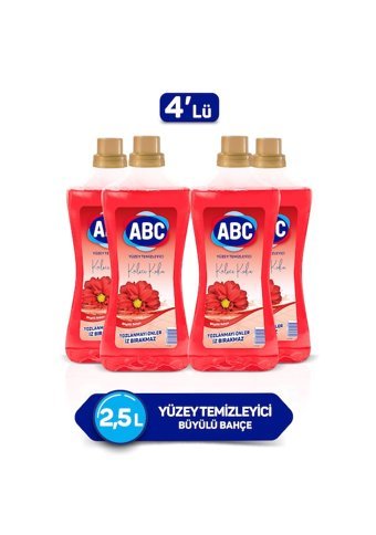 Abc Büyülü Bahçe Kokulu Yüzey Temizleyici 4x2.5 lt