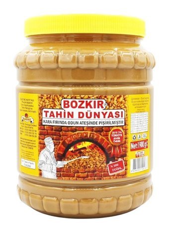 Bozkır Tahin Dünyası Çifte Kavrulmuş Organik Glutensiz Kepeksiz Bozkır Tahin 1.9 kg