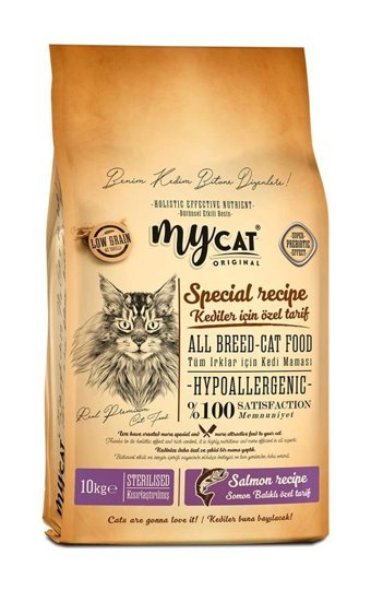 My Cat Original Hypoallergenic Light Somonlu Kısırlaştırılmış Az Tahıllı Yetişkin Kuru Kedi Maması 10 kg