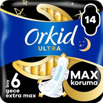 Orkid Gece Ekstra Max İnce 14'lü Hijyenik Ped 1 Adet