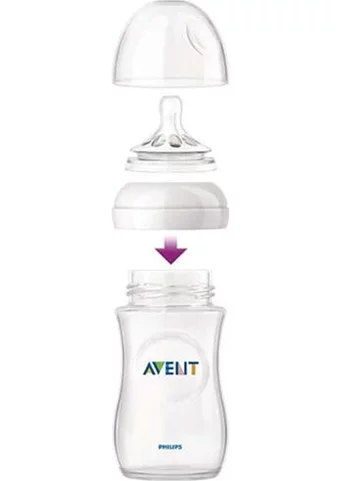 Philips Avent Natural Polipropilen Gaz Yapmayan Antikolik Yavaş Akışlı Kulpsuz 1+ Ay Şeffaf Yuvarlak Uçlu Bebek Biberon 260 ml