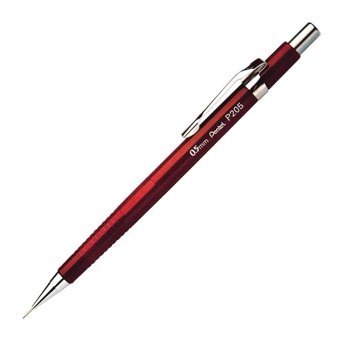 Pentel P205 Silgili Metal Metalik Siyah 0.5 mm Uçlu Versatil Kalem