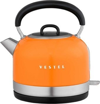 Vestel Çelik 1.7 lt 2200 W Retro Turuncu Kettle